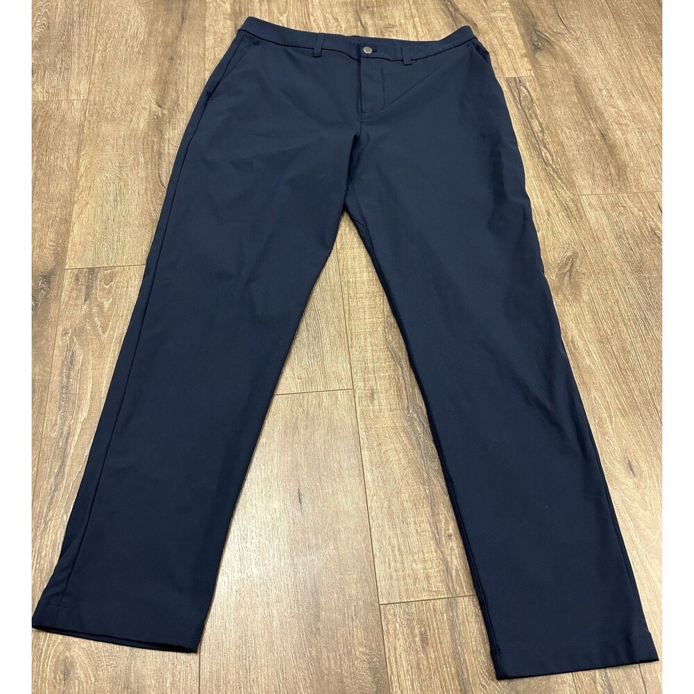 Lululemon ABC Classic Fit Pants Mens 34 X 29 Navy Casual Trousers LM5AO5